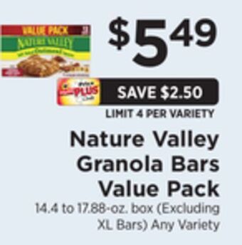 ShopRite Granola bars value pack offer