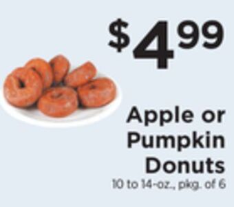 ShopRite Apple or pumpkin donuts offer