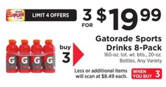 ShopRite Sports drinks 8-pack offer