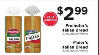 ShopRite Italian bread offer