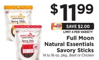 ShopRite Natural essentials savory sticks offer