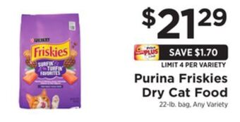 ShopRite Friskies dry cat food offer