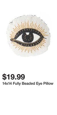TJ Maxx 14x14 fully beaded eye pillow offer