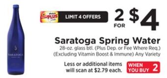 ShopRite Spring water offer