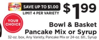 ShopRite Pancake mix or syrup offer