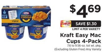 ShopRite Easy mac cups 4-pack offer