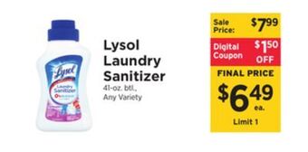 ShopRite Laundry sanitizer offer