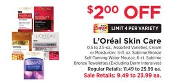 ShopRite Skin care offer