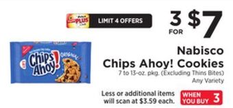 ShopRite Chips ahoy! cookies offer