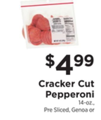 ShopRite Cracker cut pepperoni offer