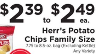 ShopRite Potato chips family size offer