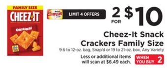 ShopRite Snack crackers family size offer