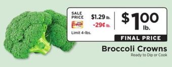 ShopRite Broccoli crowns offer