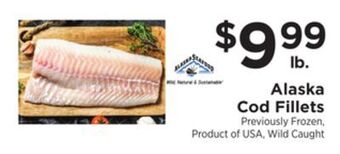 ShopRite Alaska cod fillets offer