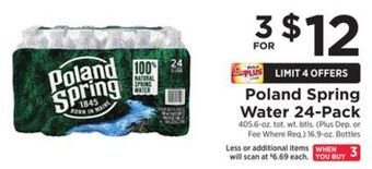 ShopRite Water 24-pack offer