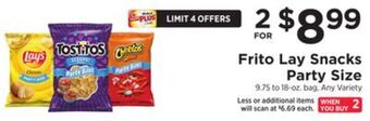 ShopRite Snacks party size offer
