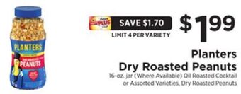 ShopRite Dry roasted peanuts offer