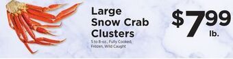 ShopRite Large snow crab clusters offer
