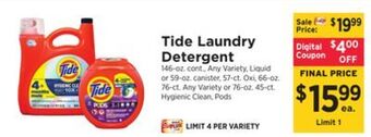 ShopRite Laundry detergent offer
