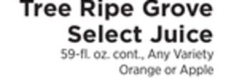 ShopRite Grove select juice offer