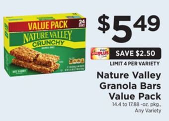 ShopRite Granola bars value pack offer