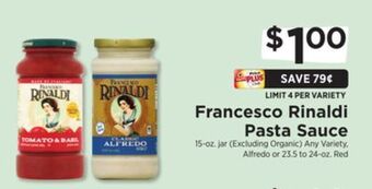 ShopRite Pasta sauce offer
