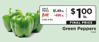 ShopRite Green peppers offer