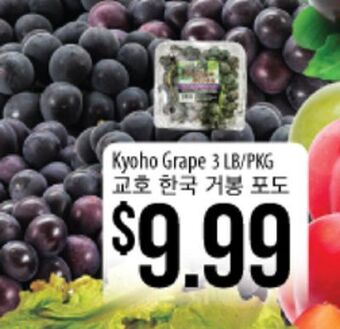 Hmart Kyoho grape offer