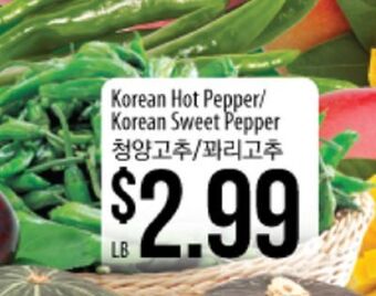 Hmart Korean hot pepper/ korean sweet pepper offer