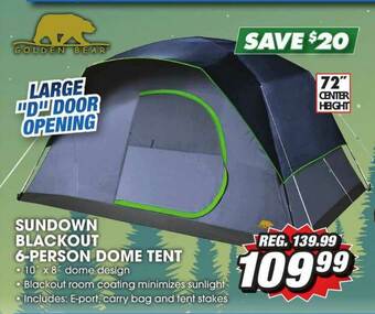Big 5 Sundown Blackout 6-person Dome Tent offer