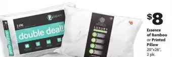 Family Dollar Essence Of Bamboo Or Printed Pillow offer