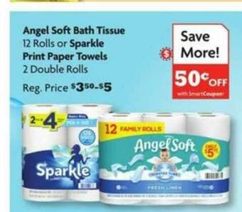 Family Dollar Angel Soft Bath Tissue offer