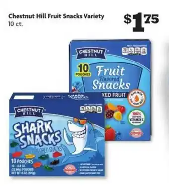 Family Dollar Chestnut Hill Fruit Snacks Variety offer