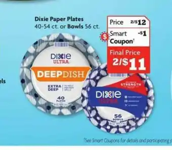 Family Dollar Dixie Paper Plates Bowls offer
