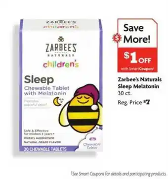Family Dollar Zarbee's Naturals Sleep Melatonin offer