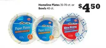 Family Dollar Homeline Plates Bowls offer