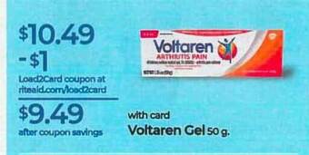 Rite Aid Voltaren Gel offer