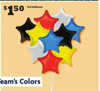Family Dollar Foil Balloons offer