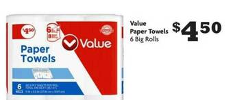 Family Dollar Value Paper Towels offer
