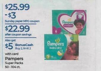 Rite Aid Pampers offer