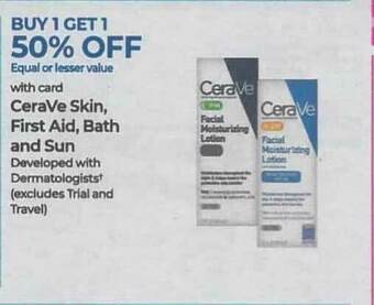 Rite Aid Cerave Skin, First Aid, Bath And Sun offer