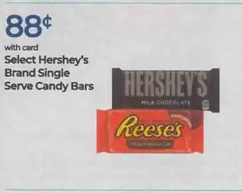 Rite Aid Hershey's Barnd Single Serve Candy Bars offer