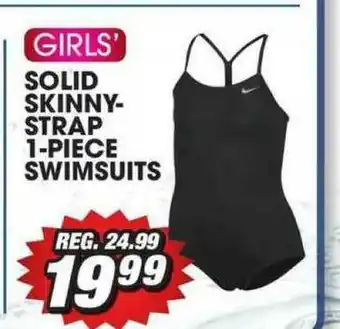 Big 5 Solid Skinny Strap 1-piece Swimsuit offer