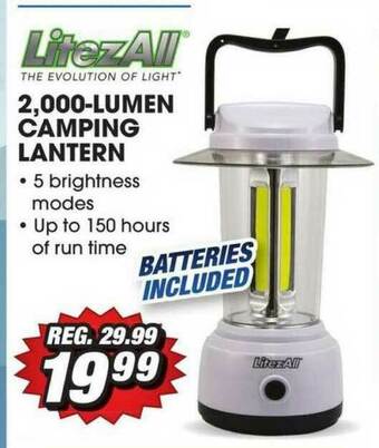 Big 5 2,000-lumen Camping Lantern offer