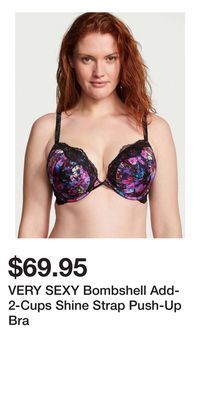 Victoria's Secret Very sexy bombshell add-2-cups shine strap push-up bra offer