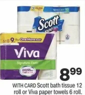 CVS Scott Bath Tissue Or Viva Paper Towels offer