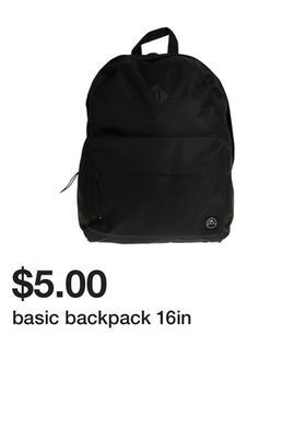 Five Below Basic backpack 16in offer