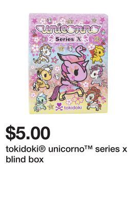 Five Below Tokidoki® unicorno™ series x blind box offer