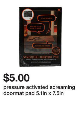 Five Below Pressure activated screaming doormat pad 5.1in x 7.5in offer