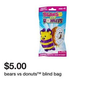 Five Below Bears vs donuts™ blind bag offer